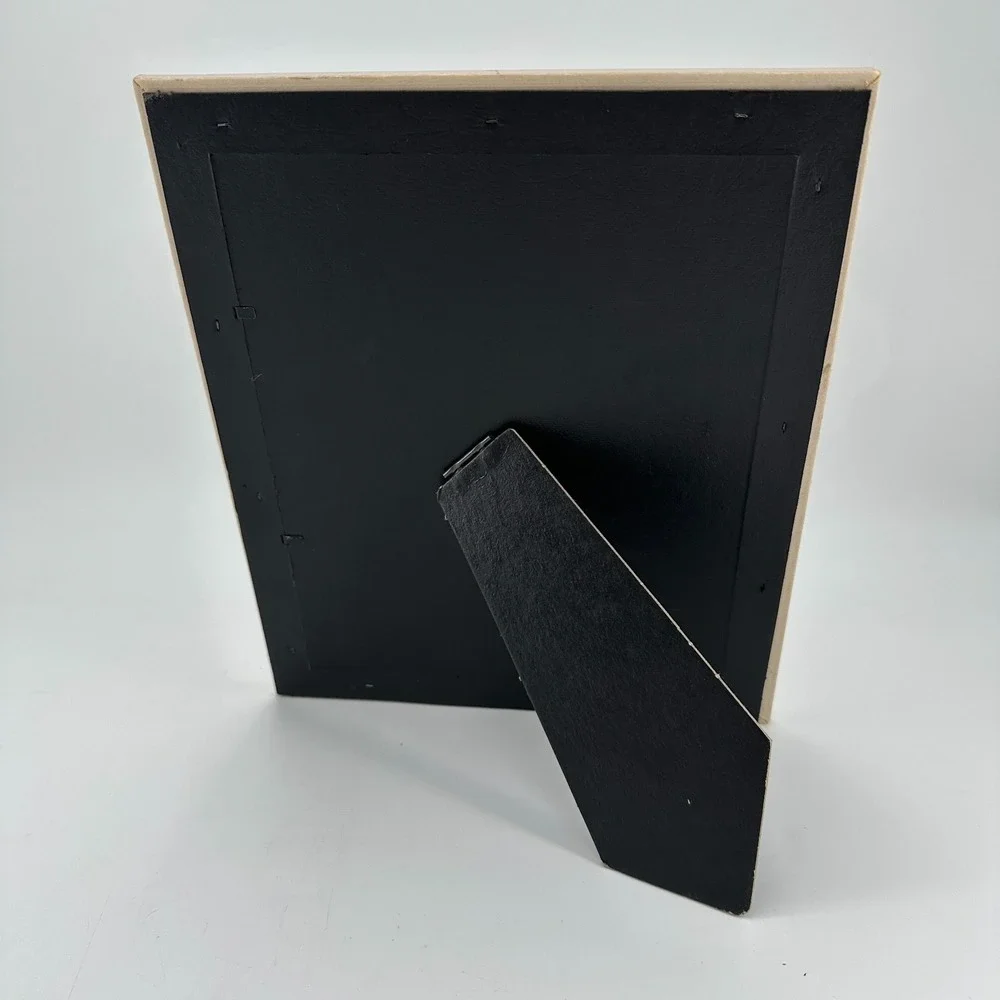Vintage 8x10 Wood Picture Frame with Gold‎ Trim - Tabletop/Wall Display MCM